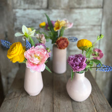 Load image into Gallery viewer, Petite Blush Bud Vase Flower Arrangement