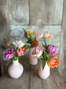 Petite Blush Bud Vase Flower Arrangement