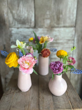 Load image into Gallery viewer, Petite Blush Bud Vase Flower Arrangement
